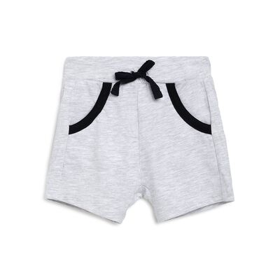 Boys Light Grey Short Knitted Trousers